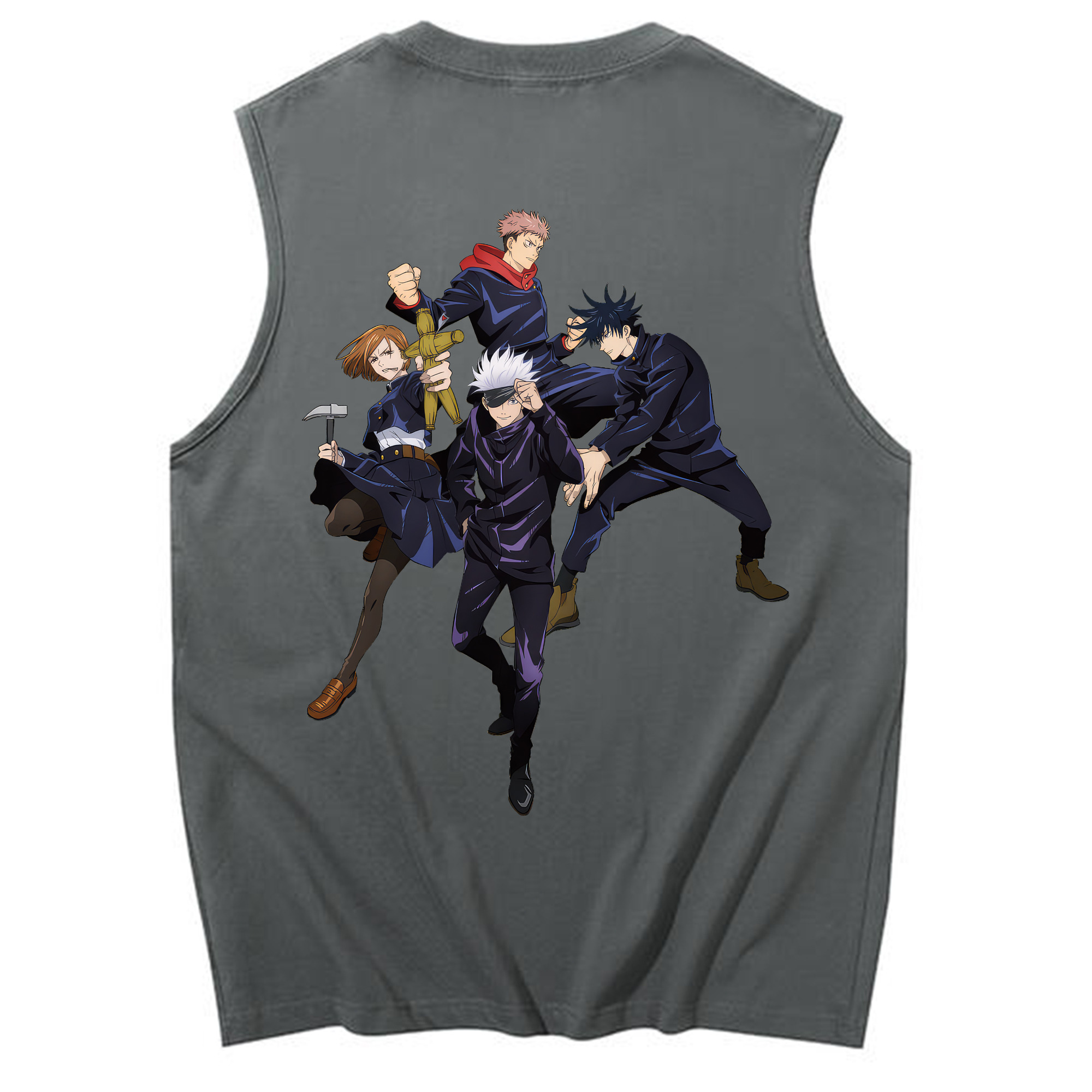 （画像用） 呪術廻戦 Jujutsu Kaisen コットン100％タンクトップ（背面プリント）